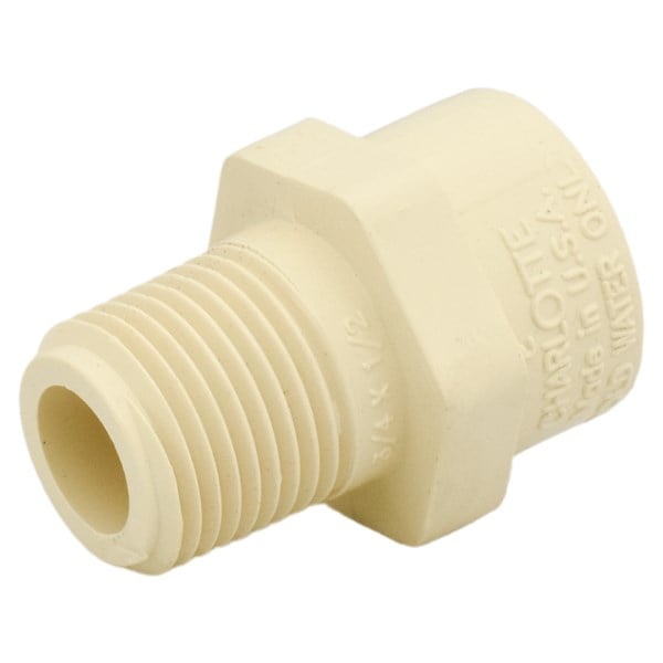 C PVC Male Adapter Brass Fittings 3/4 X 1/2 (Pack Of 25 PCs.)