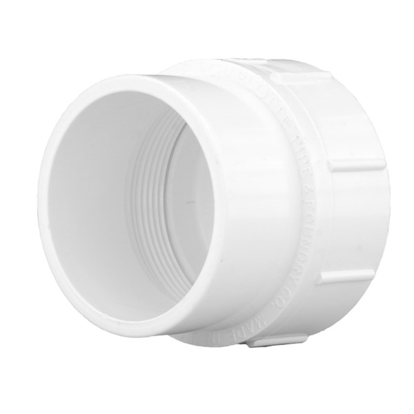 Charlotte Pipe + Foundry Co 10 DWV FITTING CLEANOUT ADAPTER WITH