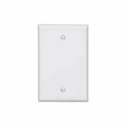 PJ13W Cooper White 1 Gang Blank Mid Size Wall Plate ,