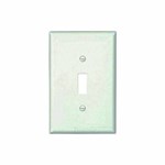 PJ1W Cooper White 1 Gang 1-Toggle Switch Mid Size Wall Plate ,