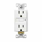 SGF15W Eaton Ground Fault/Duplex Straight Blade 125 Volts White Thermoplastic Electrical Receptacle ,SGF15W,GFNT1W,1597W