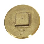 CPSCR3 3 Ips Southern Code Raised Head Brass Cleanout Plug ,