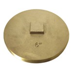 CPSCR6 6 Ips Southern Code Raised Head Brass Cleanout Plug ,
