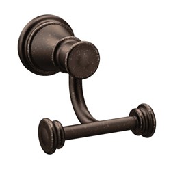 Oil rubbed bronze double robe hook ,