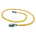 ProCoat 1/2 in. MIP x 1/2 in. MIP x 48 in. Stainless Steel Gas Connector 3/8 in. O.D. (33,400 BTU) - BRACSSL4448