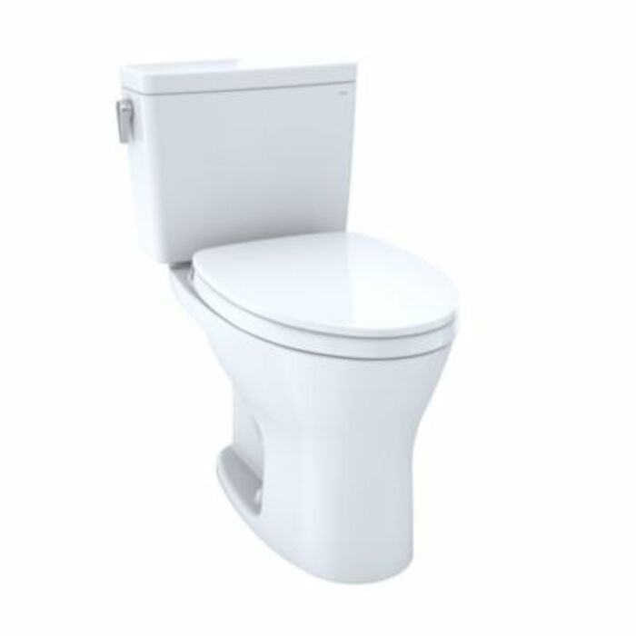 ST746SMA.01 Drake Two Piece Elongated Dual Flush 1.6 And 0.8 Gpf Toilet Tank With Whlet And Auto Flush Compatibility Cotton White 