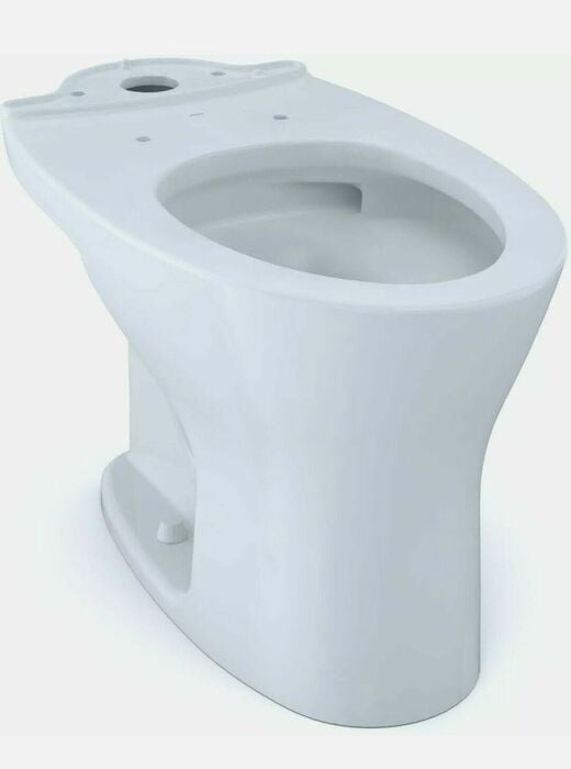 CT746CUFG.10.01 Drake Dual Flush Elongated Universal Height Toilet Bowl For 10 Inch Rough In With Cefiontect Cotton White 