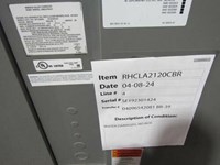 RHCLA2120CBR Ruud 10 Ton 208/230/3 PH A/C Air Handler Salvage Status J ,RHCL