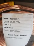 7/8OD X 50 Import Refrigeration Copper Tube Scratch and Dent Status M ,ICR78,01-0302,010302,CR78I,CR78,450NS77050,450NS72729,8ICR