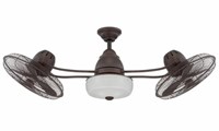 14\&quot; Bellows II Ceiling Fan in Aged Bronze Textured ,BW248AG6