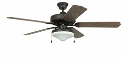 52 in Enduro w/ Bowl Light Kit Ceiling Fan in Aged Bronze Brushed Blades Included ,END52ABZ5C