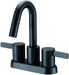 D301130BS Danze Amalfi 2H Centerset Lavatory Faucet w/ 50/50 Touch Down Drain 1.2gpm Satin Black - GERD301130BS