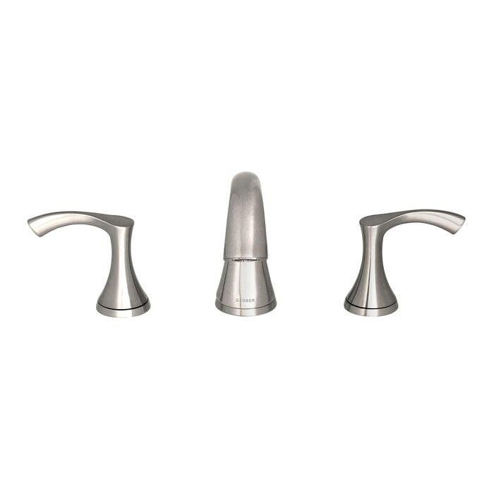 D304222BN  Antioch 2H 8 in Widespread Lavatory Faucet w/ 50/50 Touch Down Drain 1.2gpm Brushed Nickel 