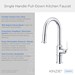 Kinzie 1H Pull-Down Kitchen Faucet w/ Snapback Retraction 1.75gpm Chrome - GERD454437