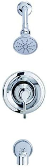 D502022TC  Antioch 1H Tub & Shower Trim Kit & Treysta Cartridge w/ Diverter on Spout 2.0gpm Chrome 