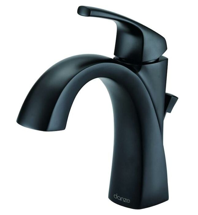 D225018BS  Vaughn 1H Lav Faucet Single Hole Mount w/ Metal Pop-Up Drain 1.2gpm Satin Black 