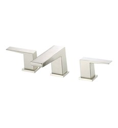 Mid-Town® Double Handle Widespread Lavatory Faucet with Metal Touch Down Drain 1.2gpm Brushed Nickel ,