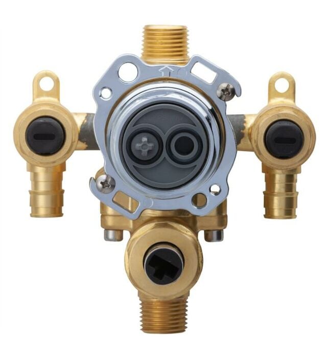 G00GS557S  Treysta Tub & Shower Valve w/ Diverter- Vertical Inputs WITH Stops- Cold Expansion Pex 