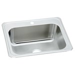 Dcr2522101 25 X 22 X 10, One Hole, 20 Gauge, Elkay Celebrity Single Bowl Stainless Steel Kitchen Sink, 3-1/2 Drain Opening, Self-Rimming ,