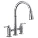 Delta Broderick™: Two Handle Pull-Down Bridge Kitchen Faucet - DEL2390LARDST