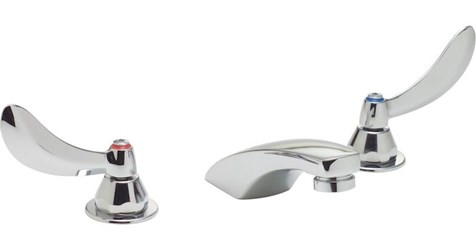 Commercial 23C1: Two Handle Widespread Bathroom Faucet - Less Pop-Up ,055870253391