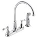 Delta Cassidy™: Two Handle Kitchen Faucet with Spray - DEL2497LF
