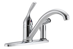 Delta 134 / 100 / 300 / 400 Series: Single Handle Kitchen Faucet with Integral Spray ,Other,DELTA GREEN PRODUCTS,green,green,DELTA GREEN