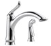 Delta Linden™: Single Handle Kitchen Faucet with Spray - DEL4453DST