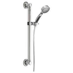 51900 Delta Chrome Activtouch 9-Setting Hand Shower With Traditional Slide Bar / Grab Bar ,51900