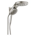 58680-Ss-Pr Delta Universal Showering Components Hydrorain H2Okinetic 5-Setting Two-In-One Shower Head ,