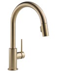 Delta Trinsic&#174;: Single Handle Pull-Down Kitchen Faucet ,9159-CZ-DST,9159CZDST