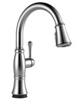 Delta Cassidy™: Single Handle Pull-Down Kitchen Faucet with Touch2O&#174; and ShieldSpray&#174; Technologies ,34449950572,9197TARPRDST,9197TARDST,9197T-AR-DST
