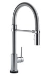 Delta Trinsic&#174;: Single-Handle Pull-Down Spring Kitchen Faucet with Touch2O&#174; Technology ,9659TARDST