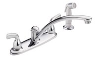 Delta Foundations&#174;: Two Handle Kitchen Faucet with Spray ,DELTA GREEN PRODUCTS,green,LEAD FREE
