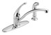Delta Foundations&amp;#174;: Single Handle Kitchen Faucet with Spray - DELB4410LF