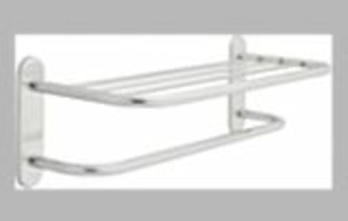 43024 Commercial Other 24In Brs Towel Shelf With One Bar Concealed Mounting Polished Chrome 