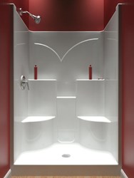 SDS483574 1 PIECE 4 FT SHOWER WITH 2 SEATS ,48S,1483SG