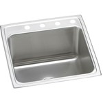 18 Gauge Stainless Steel 22" x 22" x 12.125" 0-Hole Single Bowl Drop-in Kitchen Sink ,