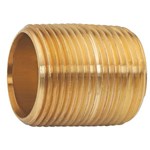1-1/2 X Close Domestic Brass Nippl ,DNBR07CL,