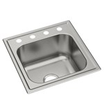 Dayton Stainless Steel 20&quot; x 20&quot; x 10-1/8&quot;, OS4-Hole Single Bowl Drop-in Laundry Sink ,DPC1202010OS4,94902778532