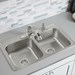 Dayton Stainless Steel 33&amp;quot; X 19&amp;quot; X 8&amp;quot;, 3-Hole Equal Double Bowl Drop-In Sink - ELKDSE233193