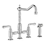 Victorian 1.8 gpm Bridge Kitchen Faucet in Polished Chrome ,