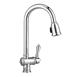 DXV Victorian Single Handle Pull-Down Kitchen Faucet with Lever Handle ,