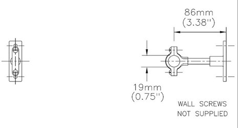 Commercial Instit Parts: 3/4&quot; Diameter Split Ring Hanger ,
