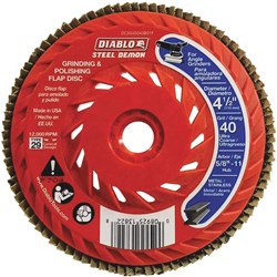 DCX045040B01F 4 1/2 Steel Demon Maxflap 40G With Hub 1 Pack ,