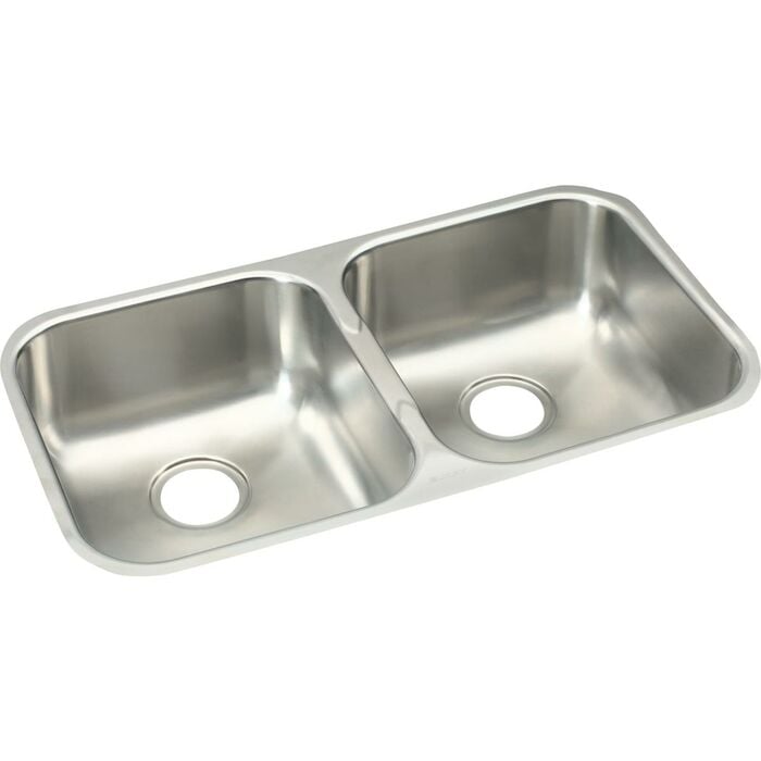 Eguh3118  Dbl Bowl Undermount Sink Soft Satin Finish Cat140E 