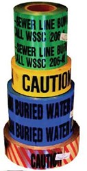 WDT 3In X 1000Ft Blue Water Detector Tape ,WDT