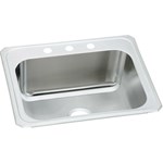 Dcr2522101 25 X 22 X 10, Four Hole, 20 Gauge, Elkay Celebrity Single Bowl Stainless Steel Kitchen Sink, 3-1/2 Drain Opening, Self-Rimming ,