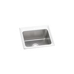 Dlr2522123 18 Gauge Stainless Steel 25x22x12.125 Single Bowl Top Mount Kitchen Sink 
