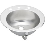 Llvr19162 18 Gauge Stainless Steel 19.625x16.6875x6 Single Bowl Top Mount Bathroom Sink 
